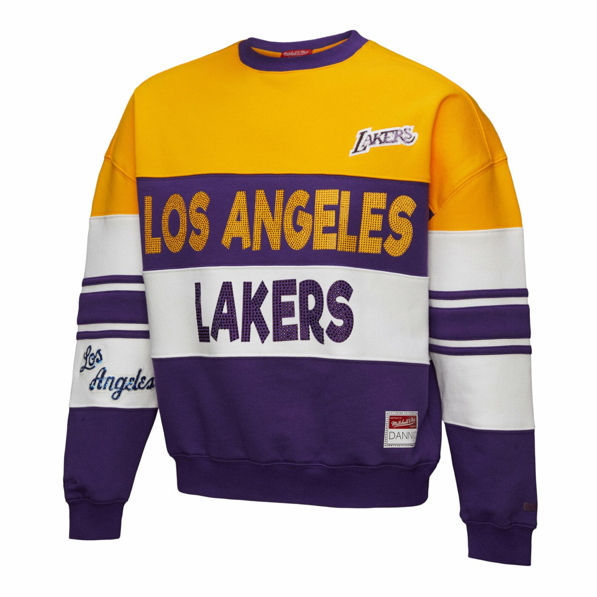 NBA Los Angeles Lakers x DANNIJO Women's Blocked Pullover Sweatshirt