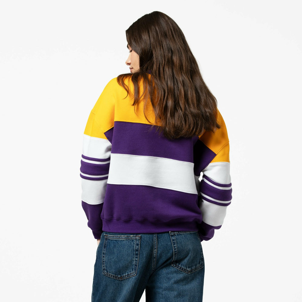 NBA Los Angeles Lakers x DANNIJO Women's Blocked Pullover Sweatshirt
