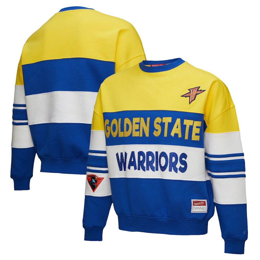 NBA Golden State Warriors x DANNIJO Women's Blocked Pullover Sweatshirt sale