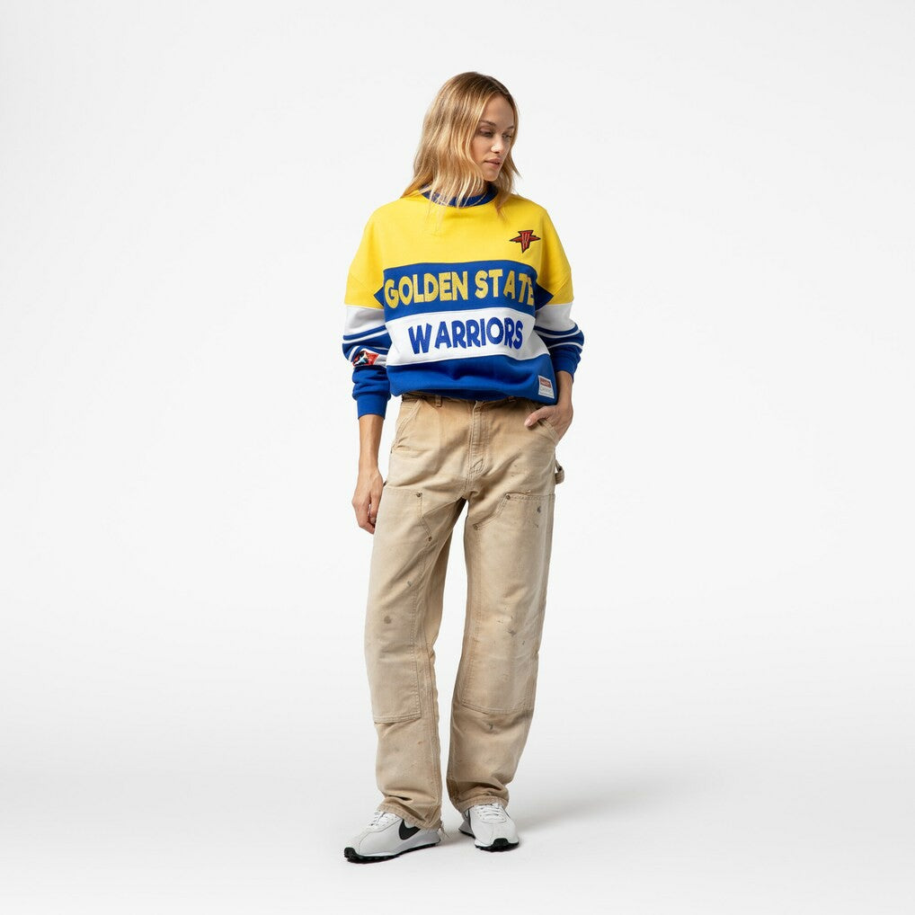 NBA Golden State Warriors x DANNIJO Women's Blocked Pullover Sweatshirt sale