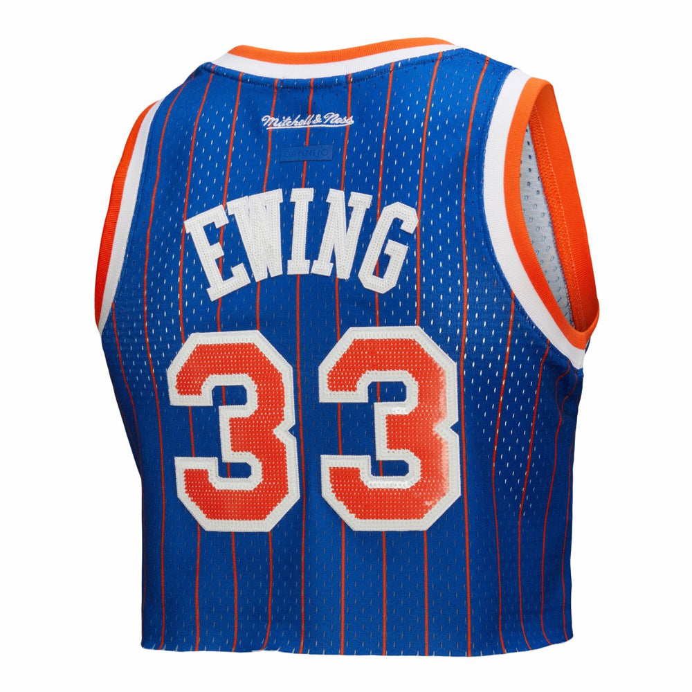 NBA Patrick Ewing New York Knicks x DANNIJO Women's Fashion Cropped Basketball Jersey