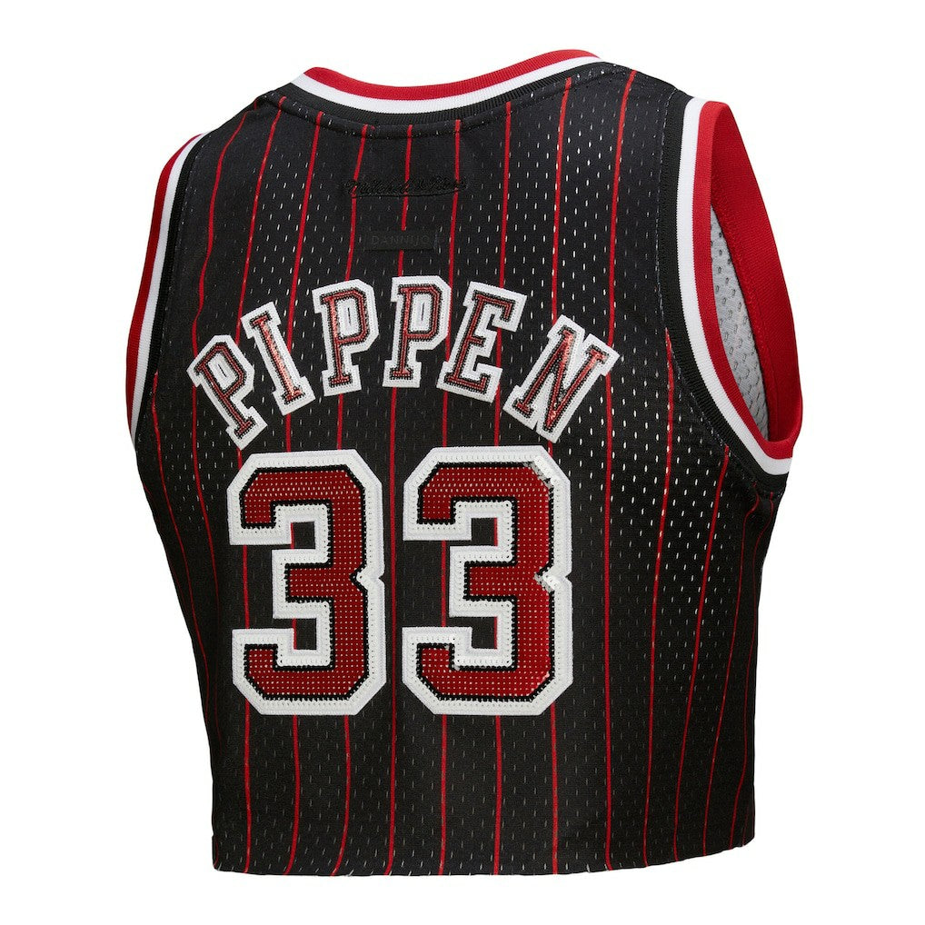 NBA Scottie Pippen Chicago Bulls x DANNIJO Women's Fashion Cropped Basketball Jersey sale