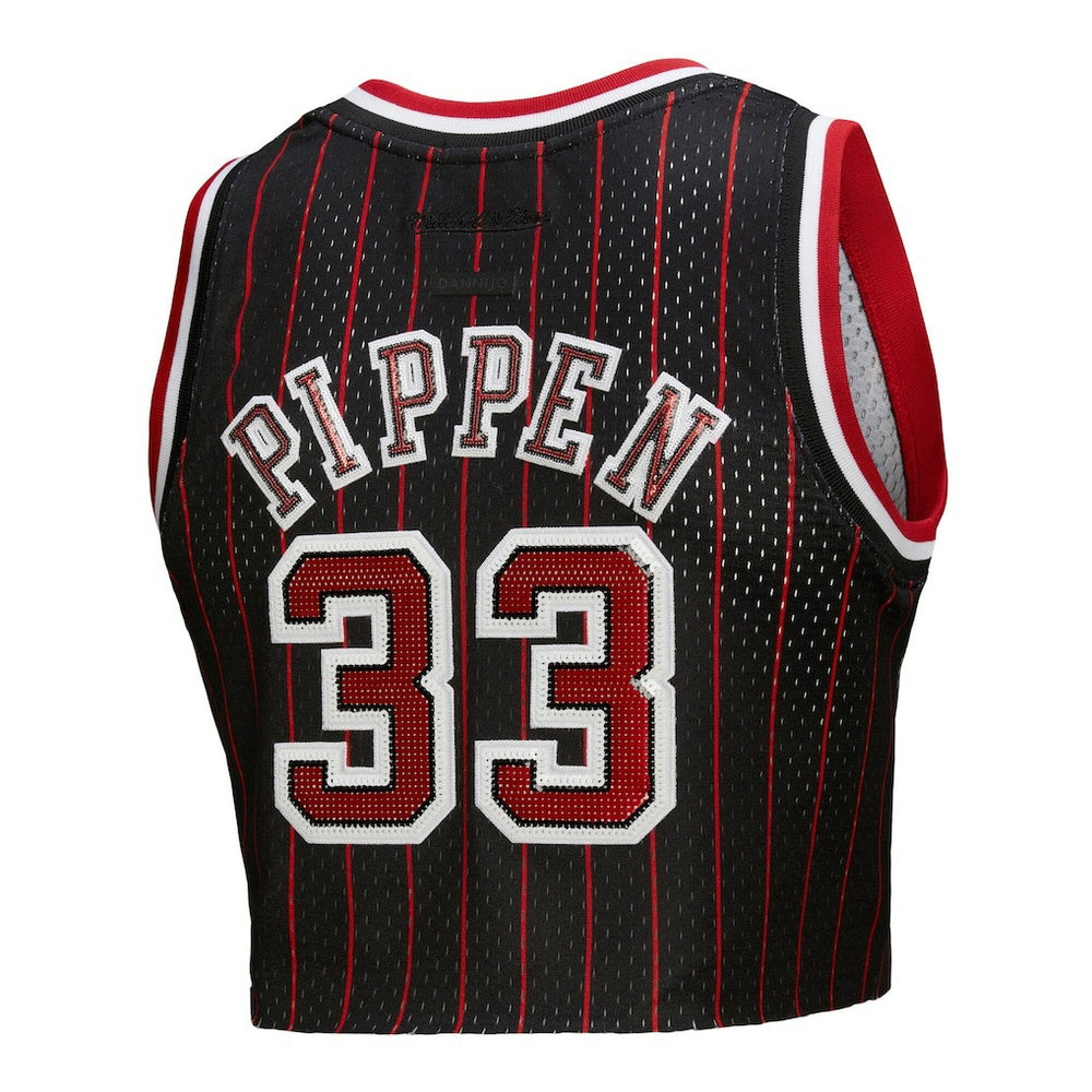 NBA Scottie Pippen Chicago Bulls x DANNIJO Women's Fashion Cropped Basketball Jersey sale