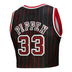 NBA Scottie Pippen Chicago Bulls x DANNIJO Women's Fashion Cropped Basketball Jersey sale