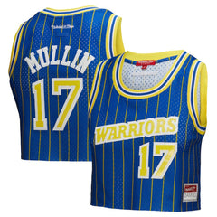 NBA Chris Mullin Golden State Warriors x DANNIJO Women's Fashion Cropped Basketball Jersey sale
