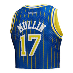 NBA Chris Mullin Golden State Warriors x DANNIJO Women's Fashion Cropped Basketball Jersey sale