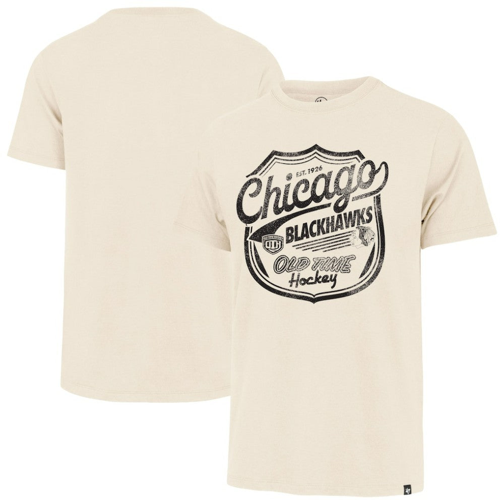NHL Cream Chicago Blackhawks '47 Poke Check Franklin T-Shirt