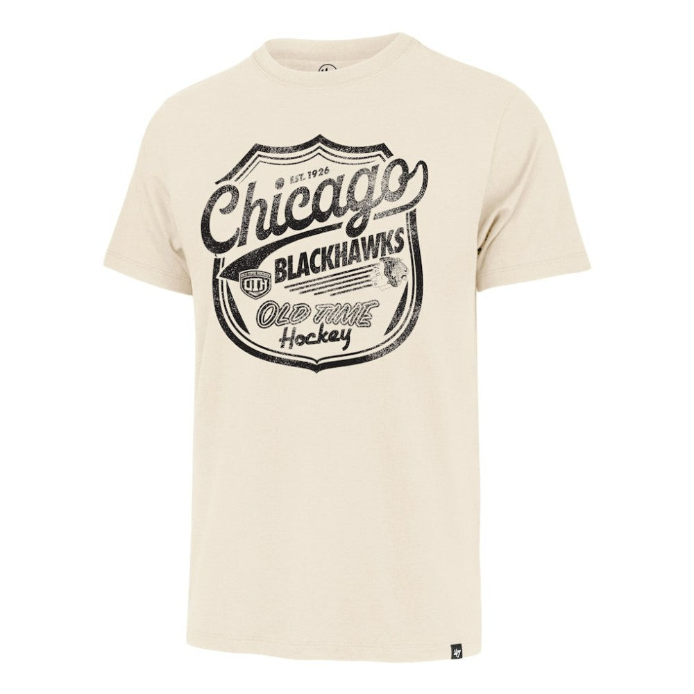 NHL Cream Chicago Blackhawks '47 Poke Check Franklin T-Shirt