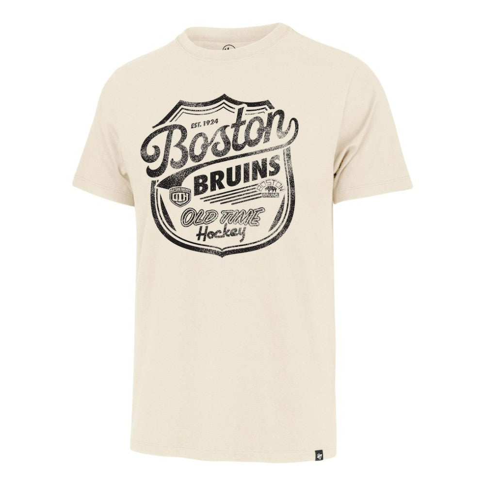 NHL Cream Boston Bruins '47 Poke Check Franklin T-Shirt