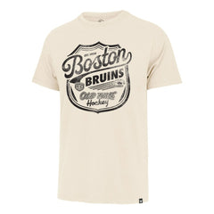 NHL Cream Boston Bruins '47 Poke Check Franklin T-Shirt