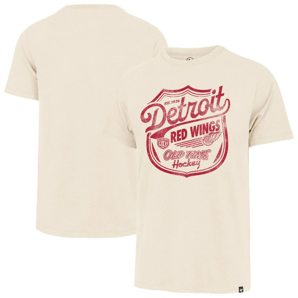 NHL Cream Detroit Red Wings '47 Poke Check Franklin T-Shirt