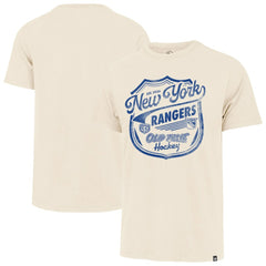 NHL Cream New York Rangers '47 Poke Check Franklin T-Shirt