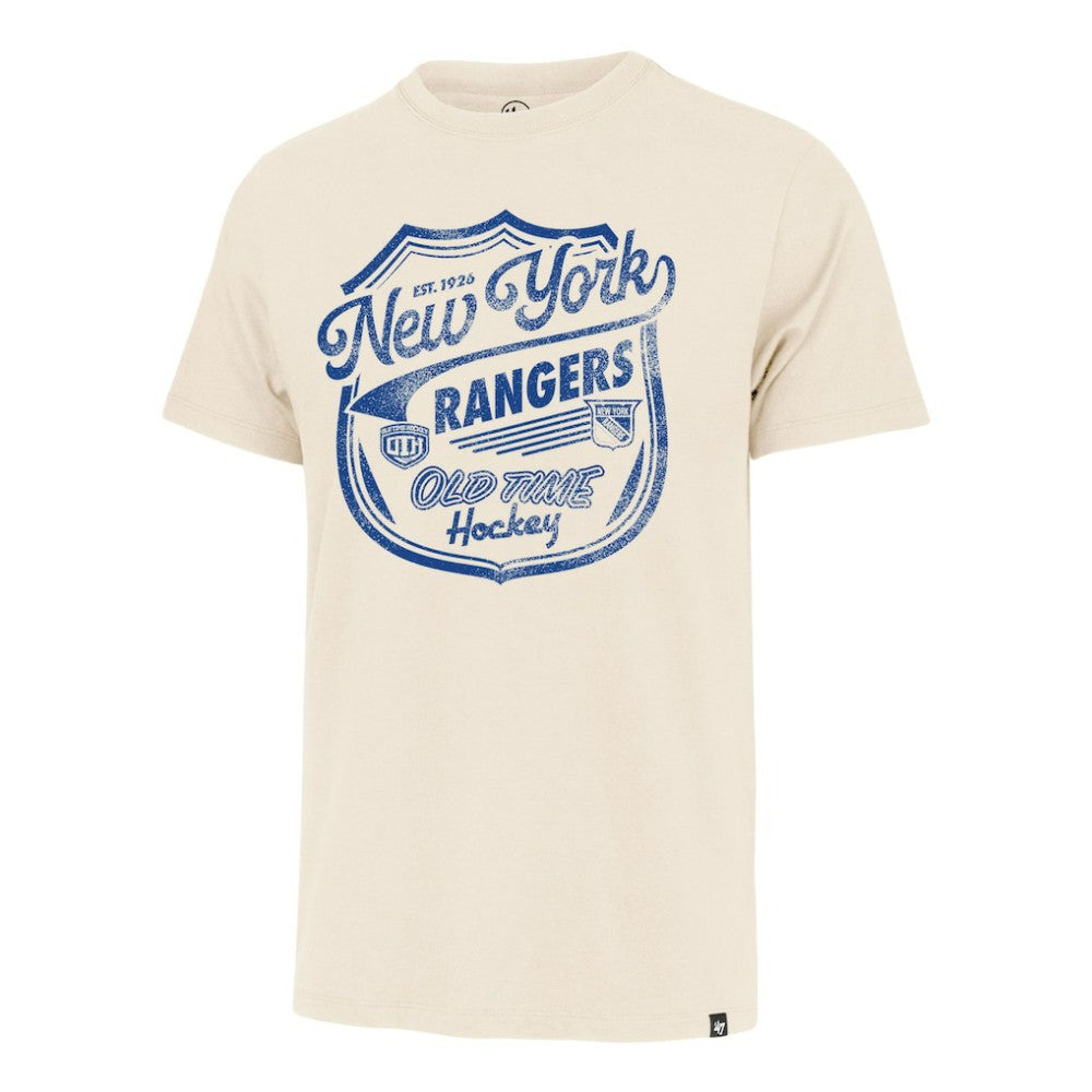 NHL Cream New York Rangers '47 Poke Check Franklin T-Shirt