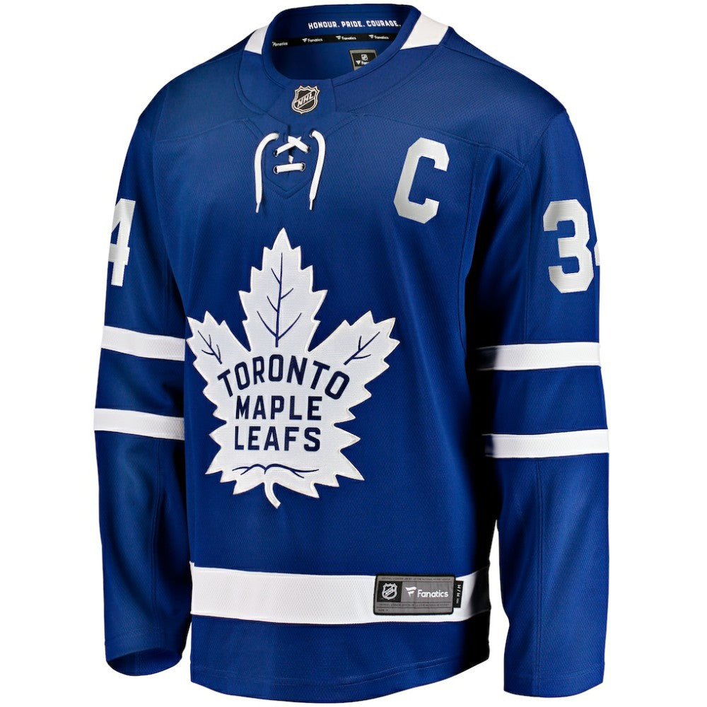 NHL Blue Auston Matthews Toronto Maple Leafs Fanatics Captain Patch Home Breakaway Player Jersey