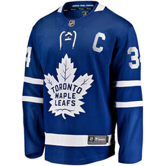 NHL Blue Auston Matthews Toronto Maple Leafs Fanatics Captain Patch Home Breakaway Player Jersey