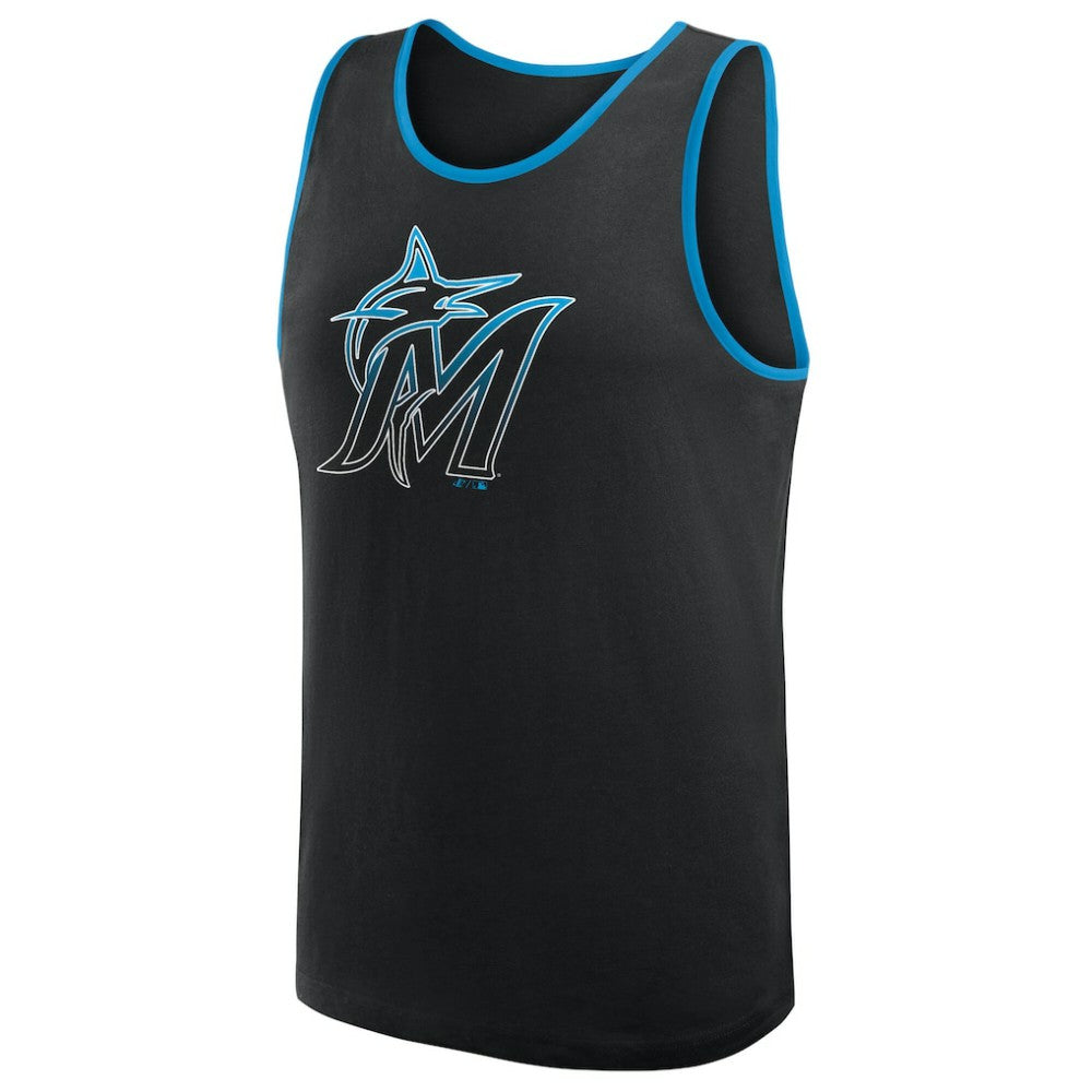 MLB Miami Marlins Logo Athletic Unmatched Success Tank Top