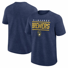 MLB Milwaukee Brewers Logo Athletic Top Notch T-Shirt