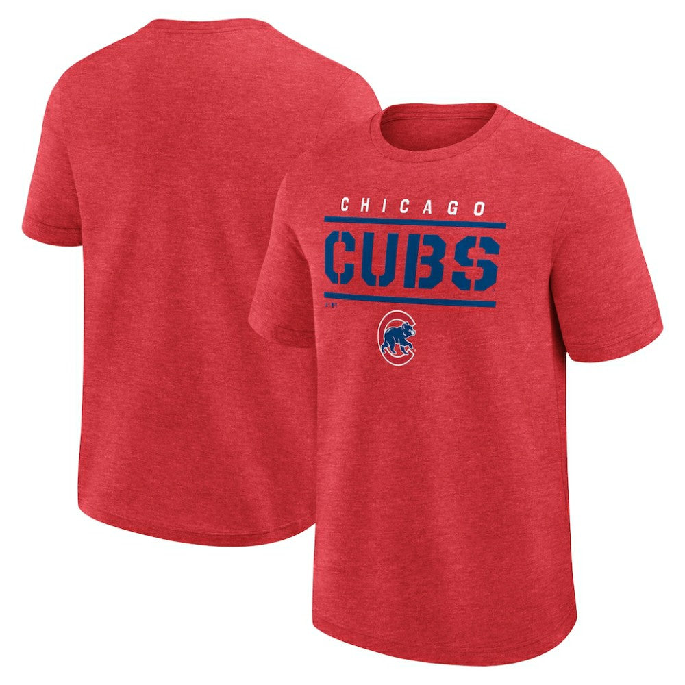 MLB Chicago Cubs Logo Athletic Top Notch T-Shirt