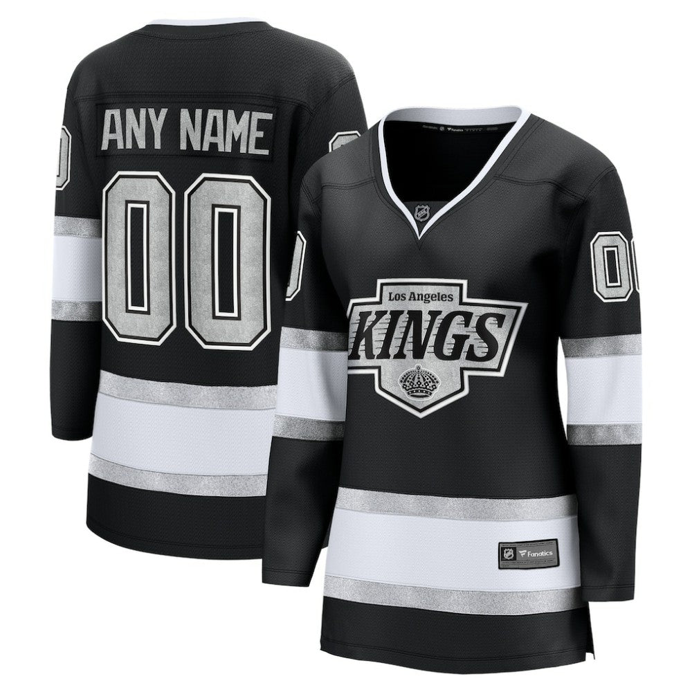 NHL Black Los Angeles Kings Fanatics Women's Home Breakaway Custom Jersey