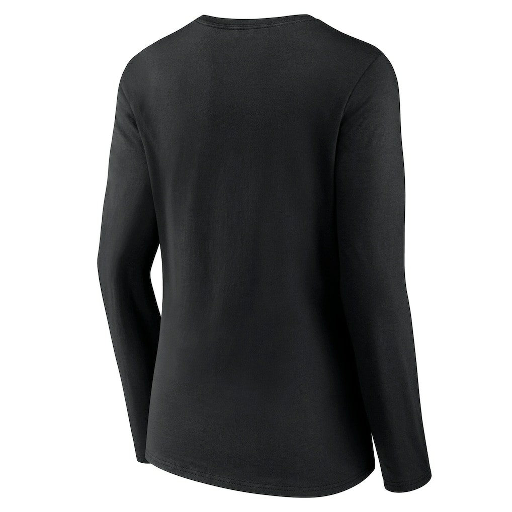 Women's Classic Logo Long Sleeve V-Neck T-Shirt - Jacksonville Jaguars