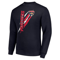 NHL Navy Florida Panthers Starter Color Scratch Pullover Sweatshirt
