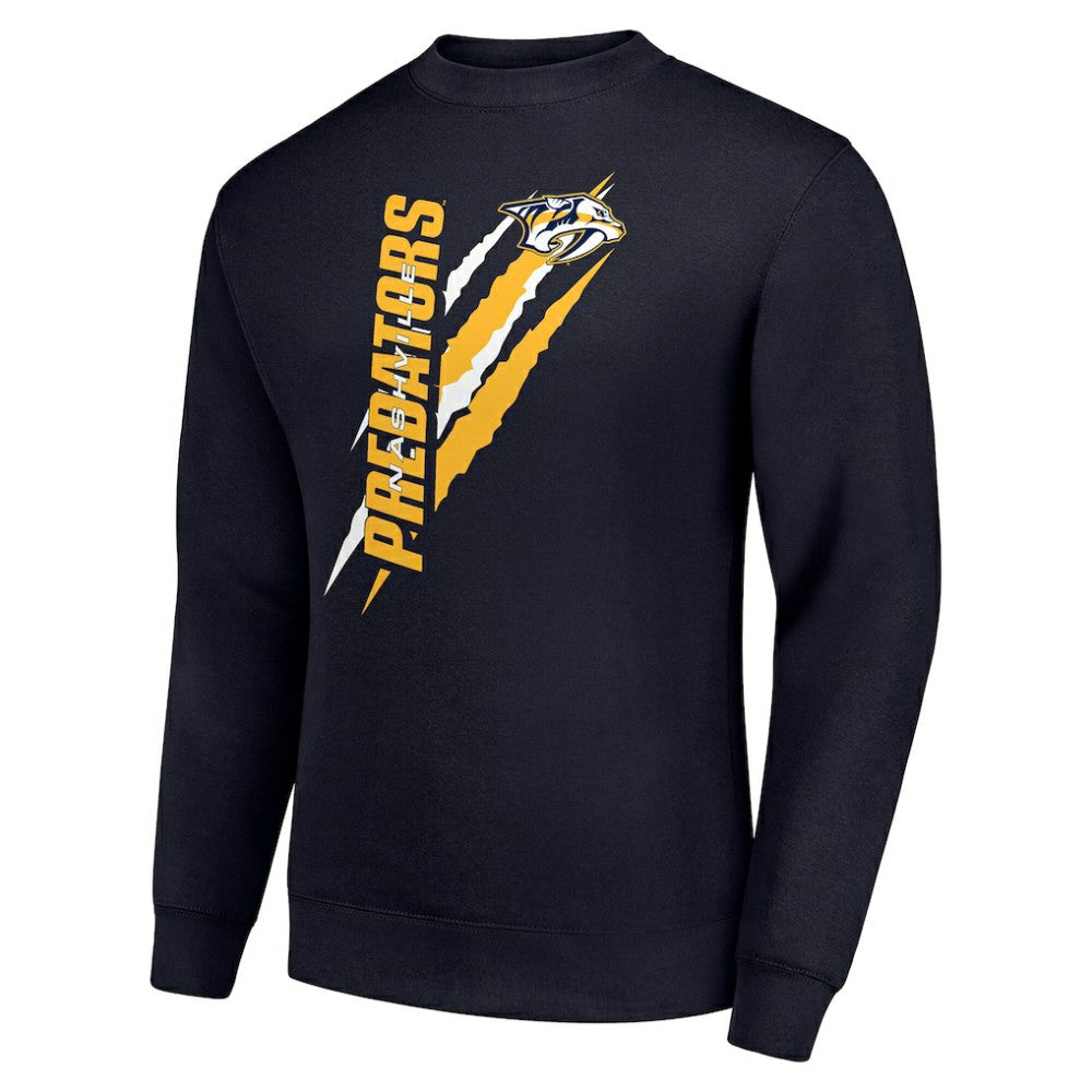 NHL Navy Nashville Predators Starter Color Scratch Pullover Sweatshirt