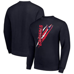 NHL Navy Washington Capitals Starter Color Scratch Pullover Sweatshirt