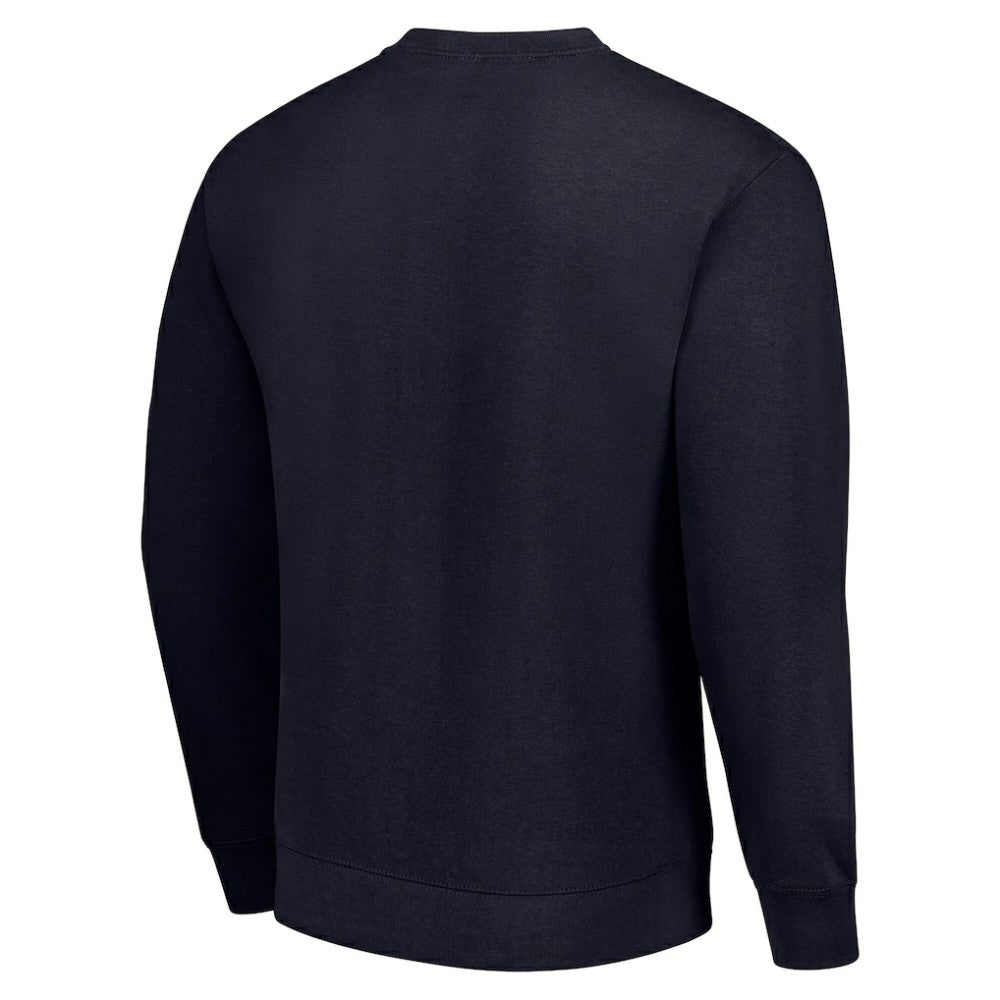 NHL Navy Toronto Maple Leafs Starter Stick And Puck Logo Fleece Pullover Sweatshirt