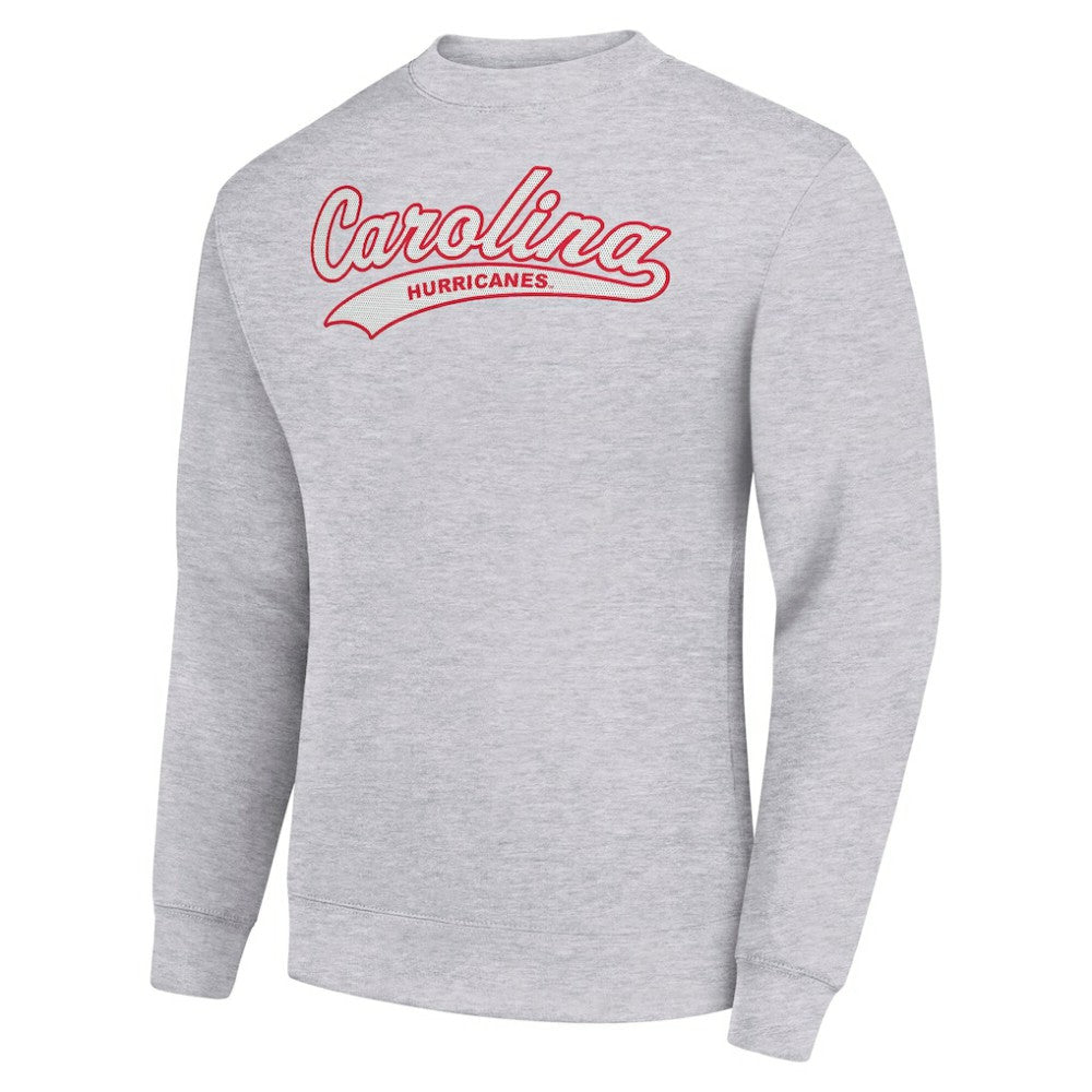 NHL Heather Gray Carolina Hurricanes Starter  Tailsweep City Pullover Sweatshirt