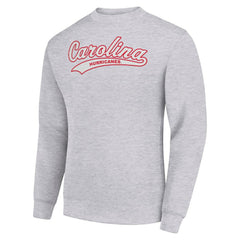 NHL Heather Gray Carolina Hurricanes Starter  Tailsweep City Pullover Sweatshirt