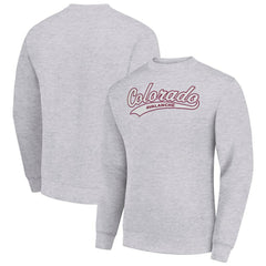 NHL Heather Gray Colorado Avalanche Starter  Tailsweep City Pullover Sweatshirt