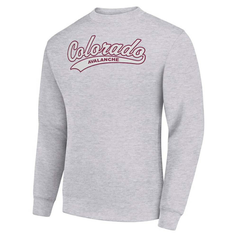 NHL Heather Gray Colorado Avalanche Starter  Tailsweep City Pullover Sweatshirt