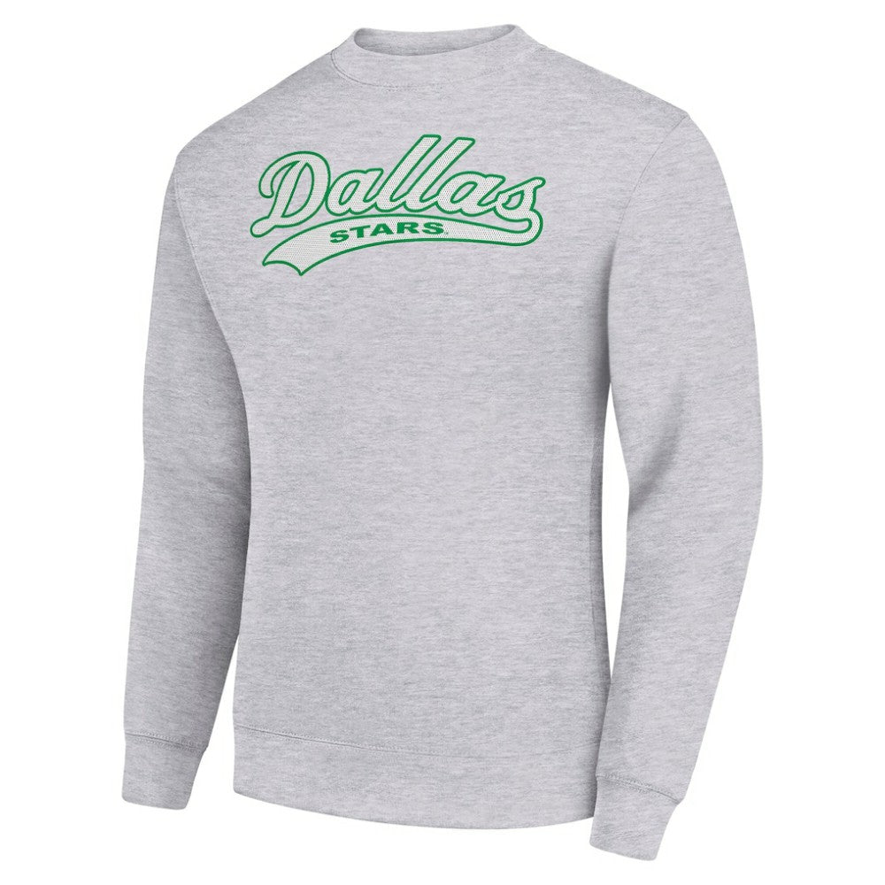 NHL Heather Gray Dallas Stars Starter  Tailsweep City Pullover Sweatshirt