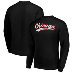NHL Black Chicago Blackhawks Starter  Tailsweep City Pullover Sweatshirt