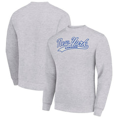 NHL Heather Gray New York Rangers Starter  Tailsweep City Pullover Sweatshirt
