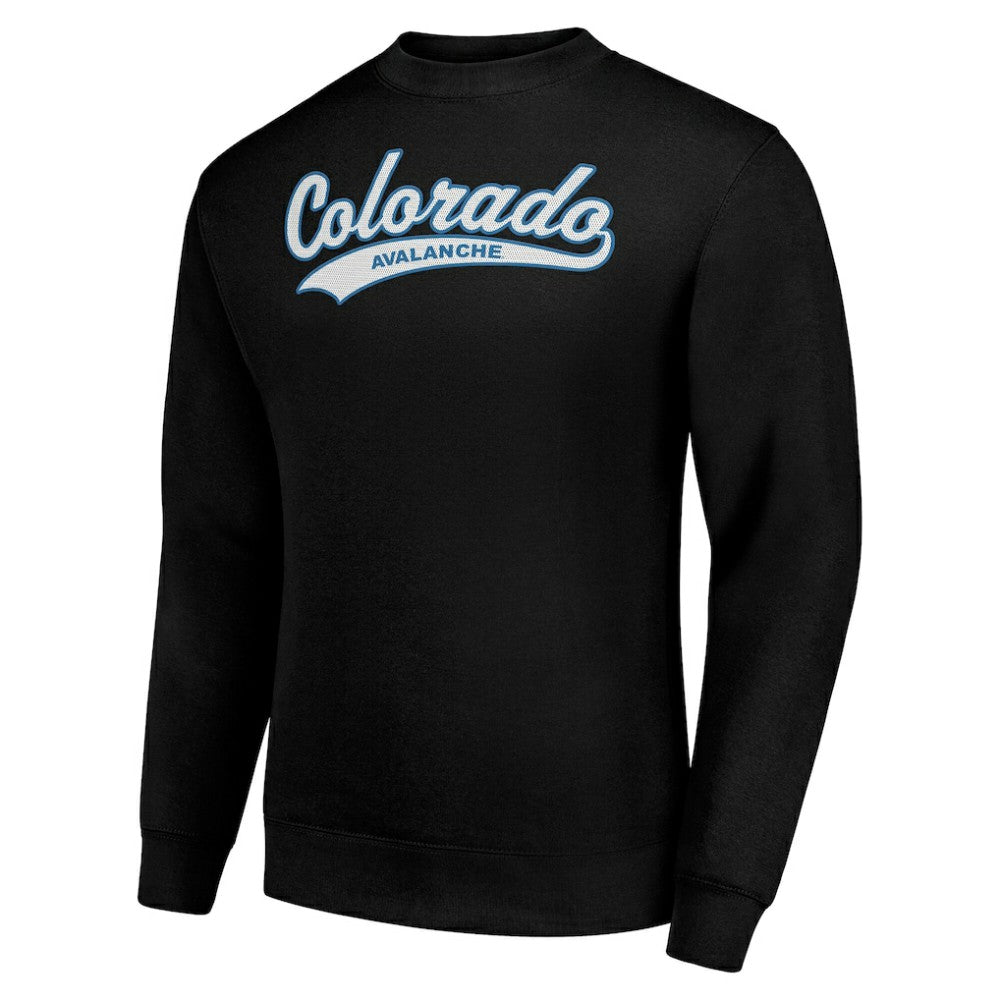 NHL Black Colorado Avalanche Starter  Tailsweep City Pullover Sweatshirt