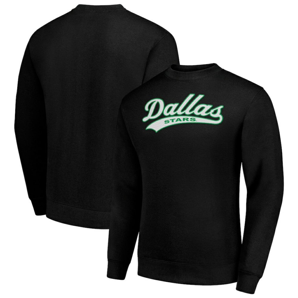 NHL Black Dallas Stars Starter  Tailsweep City Pullover Sweatshirt