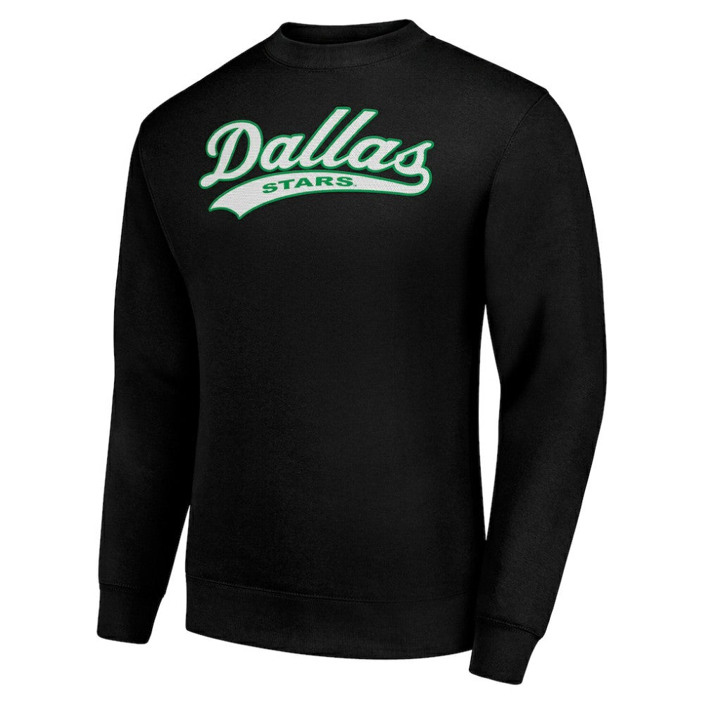 NHL Black Dallas Stars Starter  Tailsweep City Pullover Sweatshirt