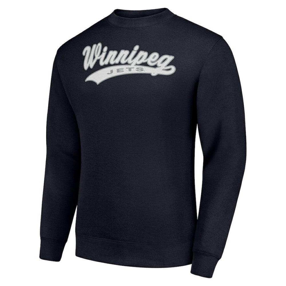 NHL Navy Winnipeg Jets Starter  Tailsweep City Pullover Sweatshirt