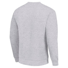 NHL Heather Gray New York Islanders Starter  Half Helmet Team Logo Pullover Sweatshirt