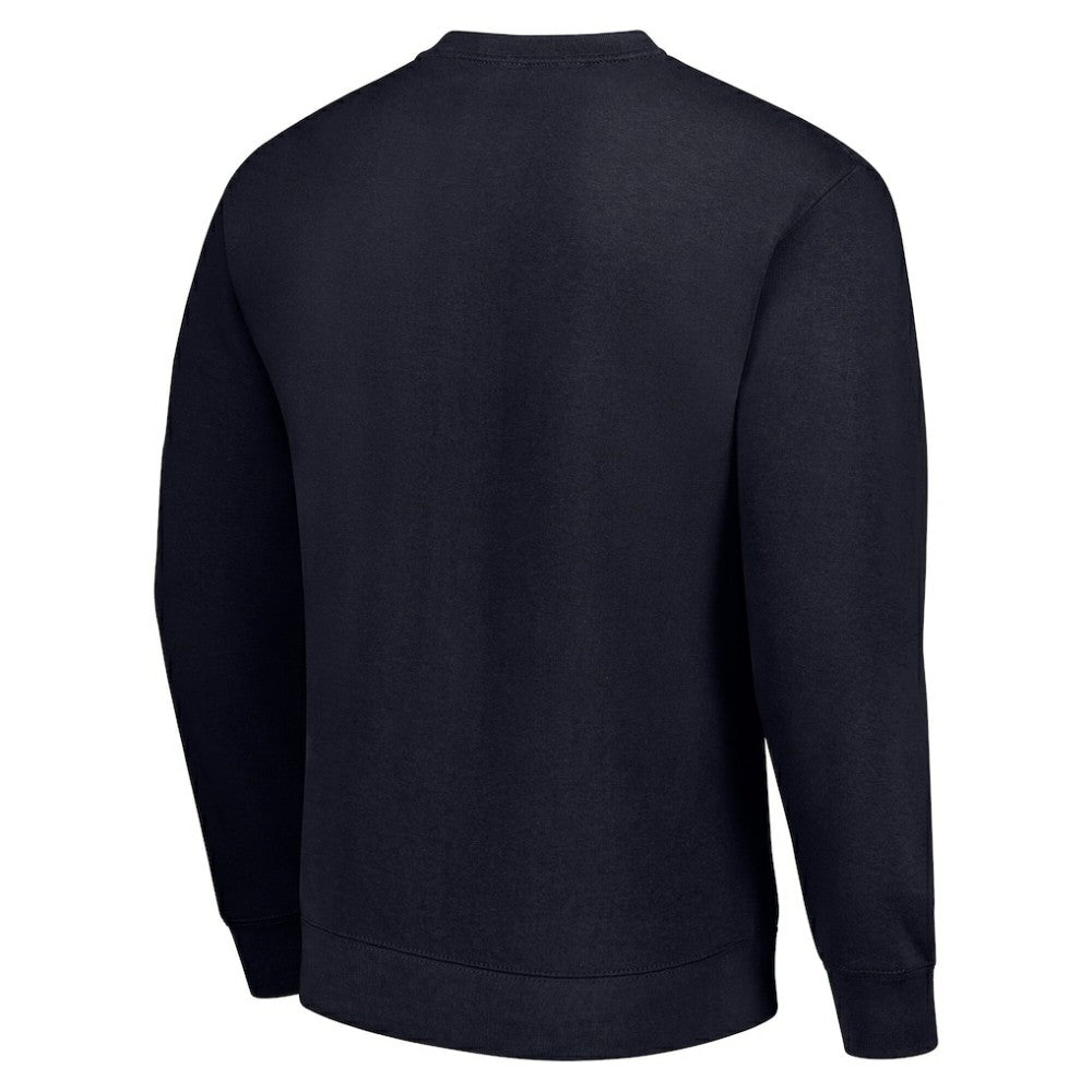 NHL Navy Washington Capitals Starter  Half Helmet Team Logo Pullover Sweatshirt