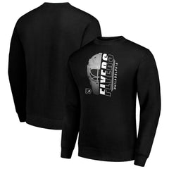 NHL Black Philadelphia Flyers Starter  Half Helmet Team Logo Pullover Sweatshirt
