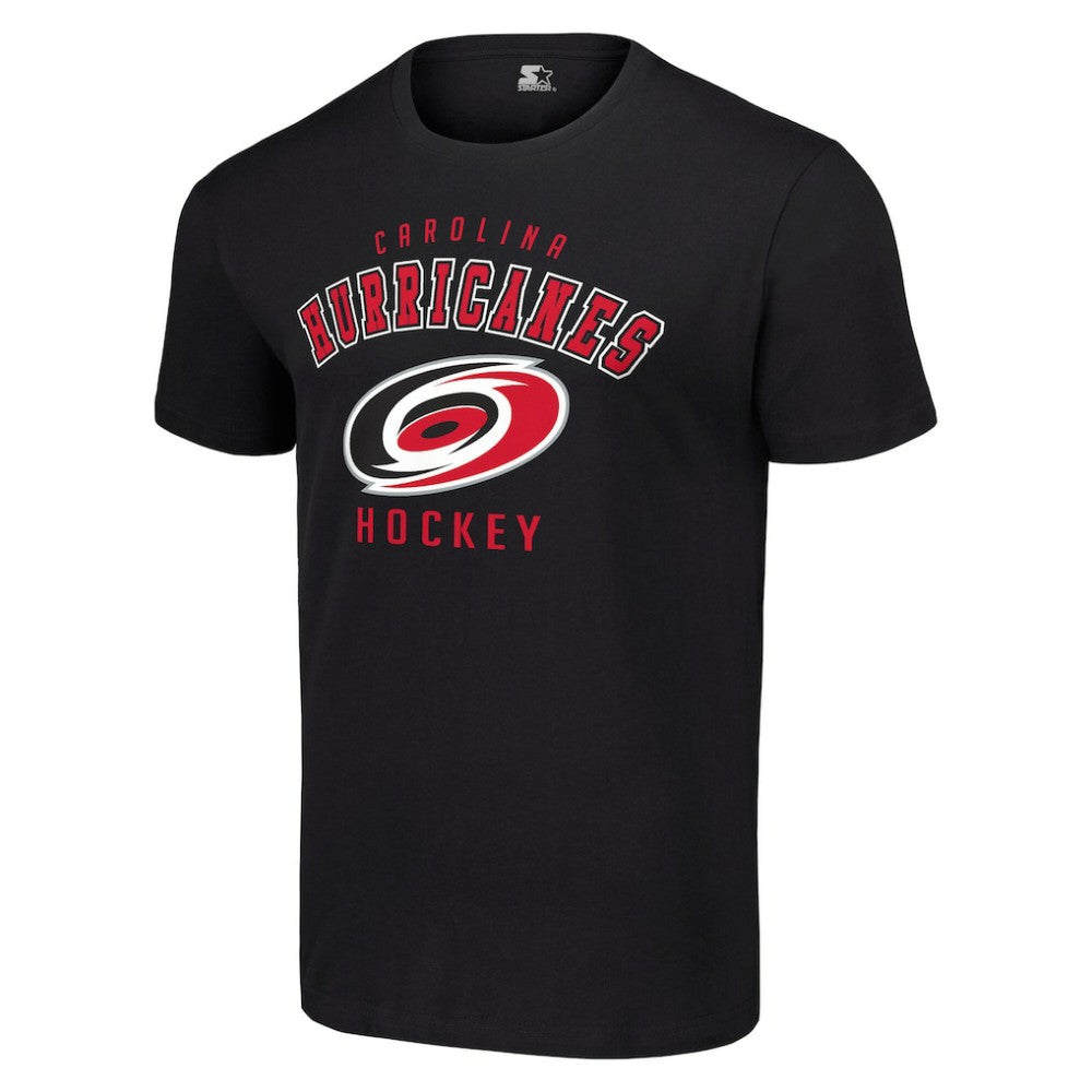 NHL Black Carolina Hurricanes Starter Logo T-Shirt