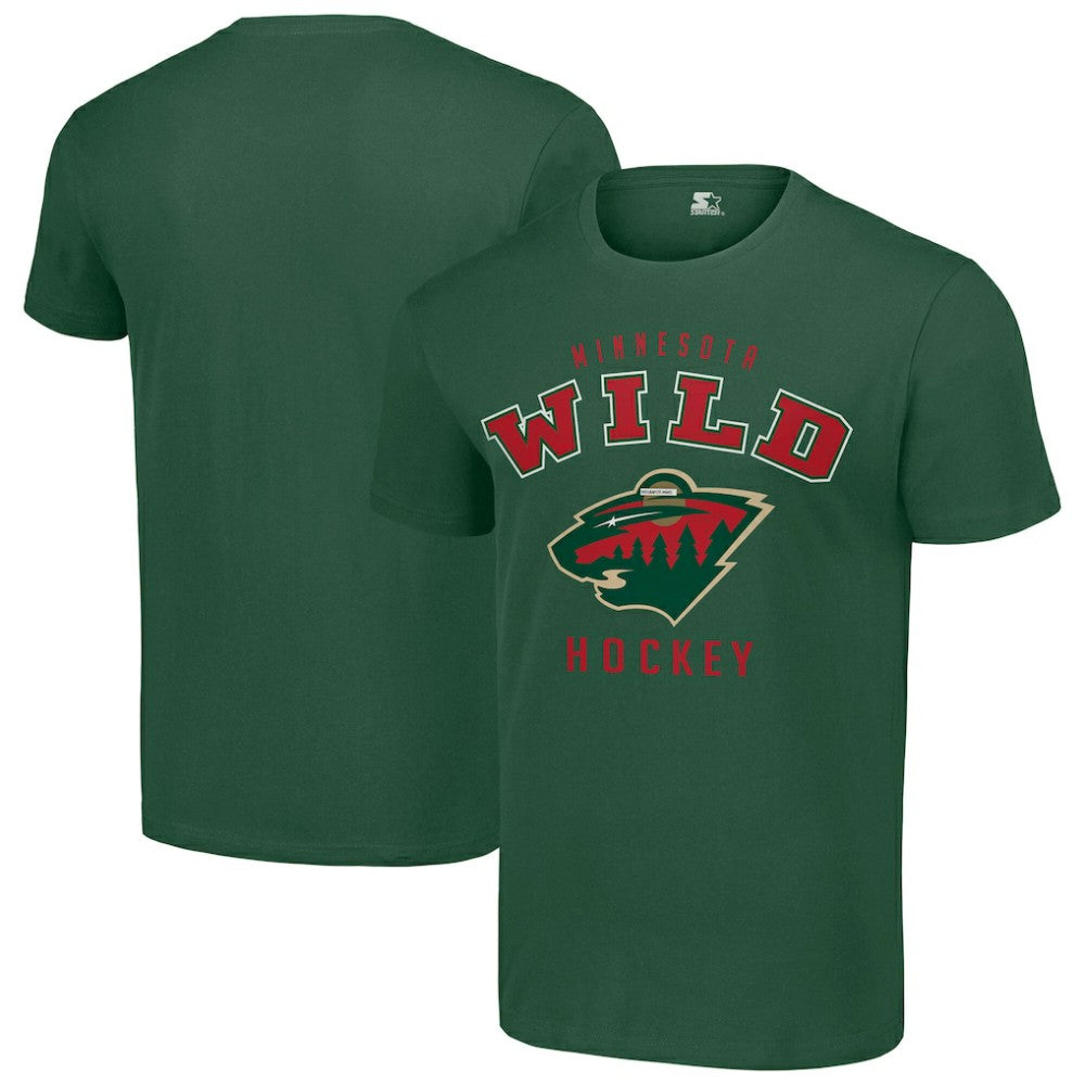 NHL Green Minnesota Wild Starter Logo T-Shirt
