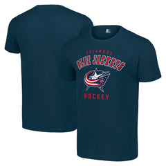 NHL Navy Columbus Blue Jackets Starter Logo T-Shirt