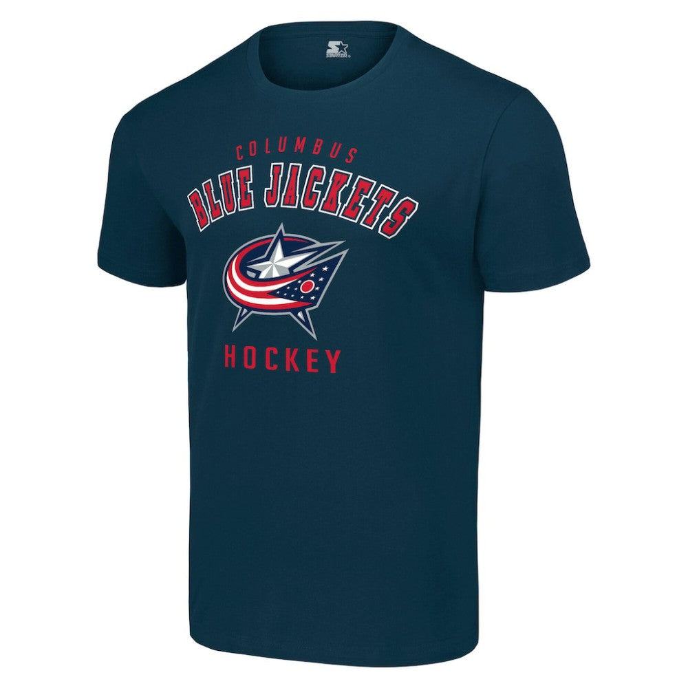 NHL Navy Columbus Blue Jackets Starter Logo T-Shirt