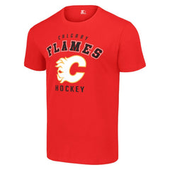 NHL Red Calgary Flames Starter Logo T-Shirt