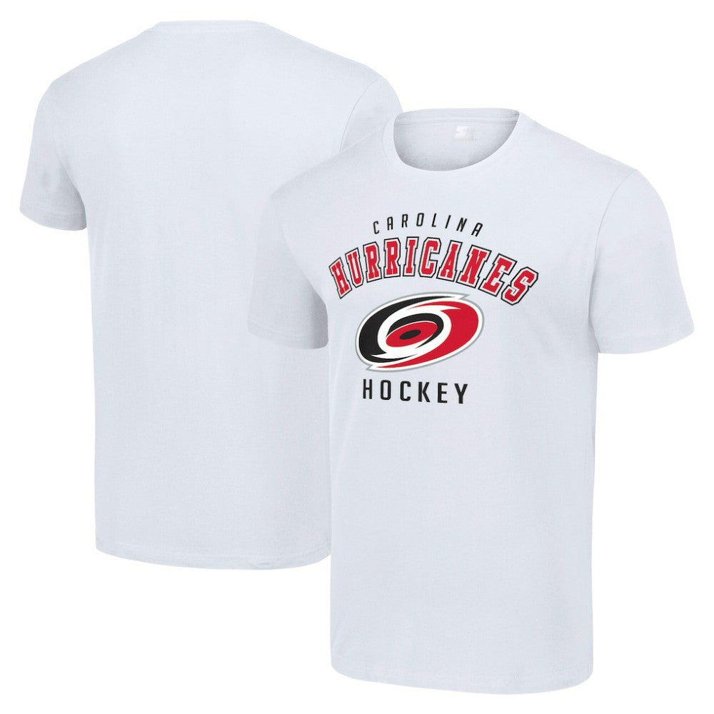 NHL White Carolina Hurricanes Starter Logo T-Shirt