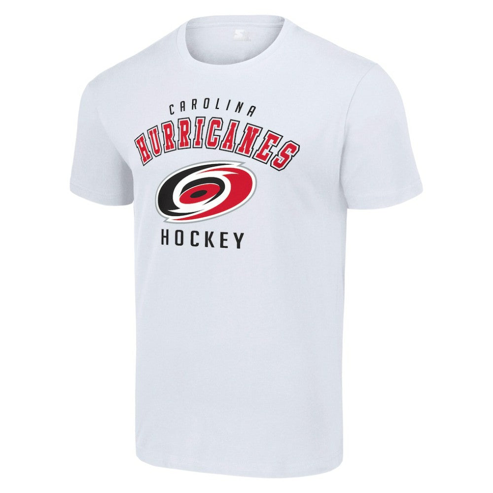 NHL White Carolina Hurricanes Starter Logo T-Shirt