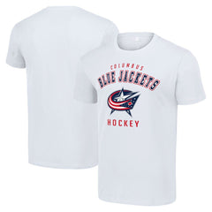 NHL White Columbus Blue Jackets Starter Logo T-Shirt
